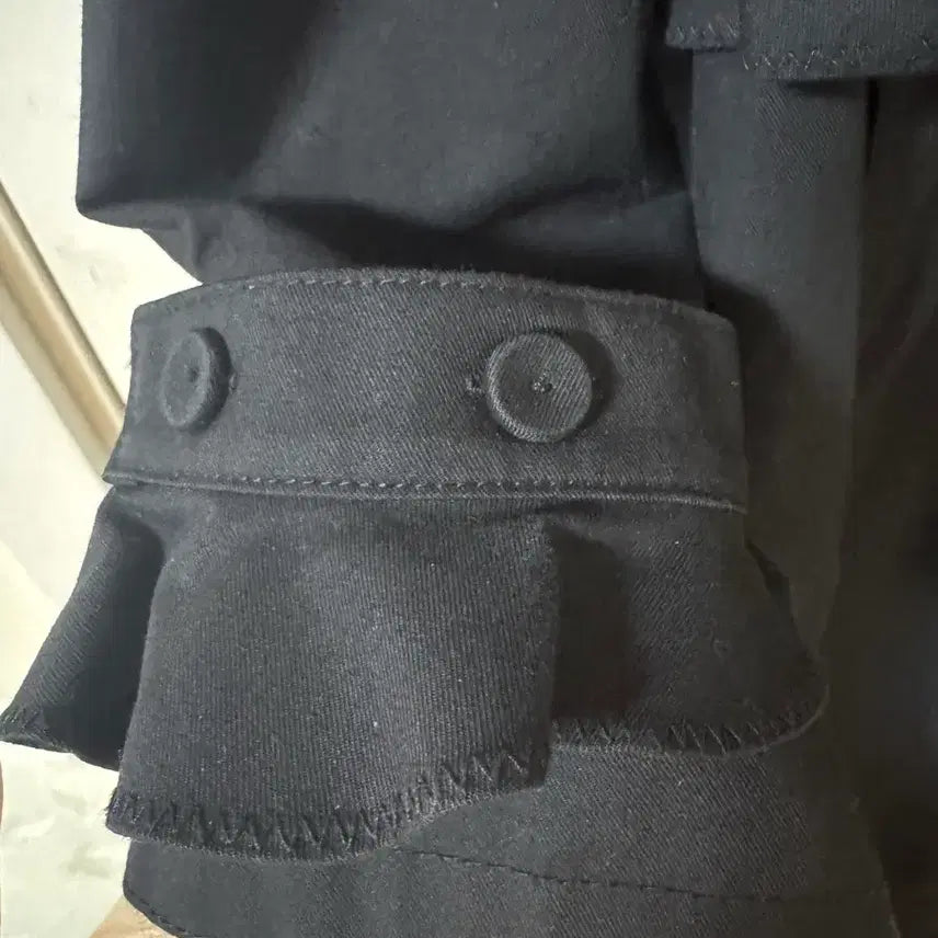 [BUNJANG] O!ZOC Trench Coat / 한섬 오즈세컨 블랙 트렌치 코트