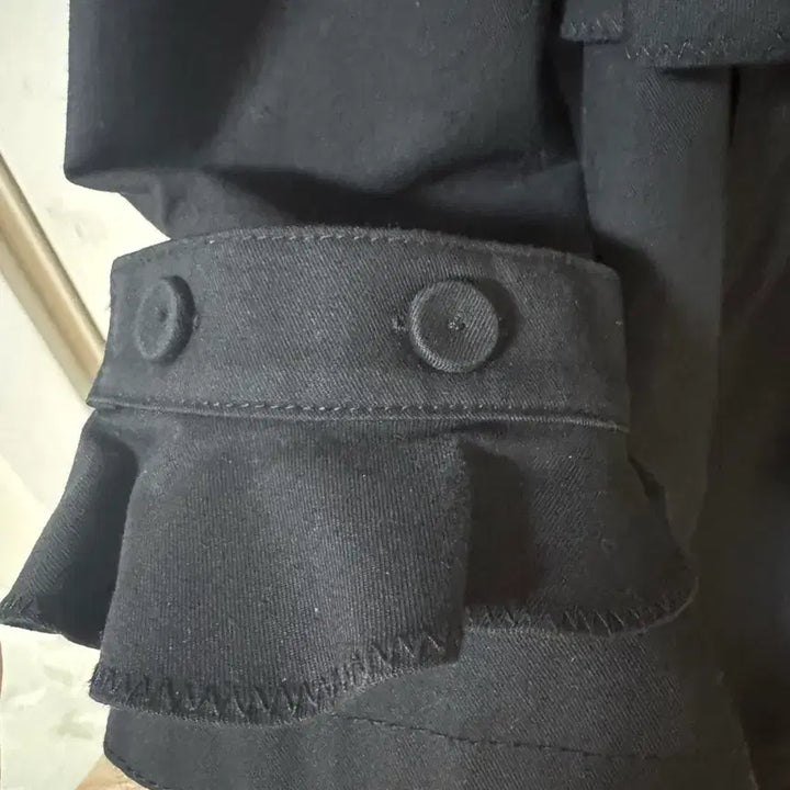 [BUNJANG] O!ZOC Trench Coat / 한섬 오즈세컨 블랙 트렌치 코트