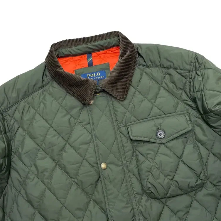 [BUNJANG] Polo Ralph Lauren Quilted Jacket Olive XL / 폴로 랄프로렌 퀼팅 퀼트 자켓 올리브 XL사이즈