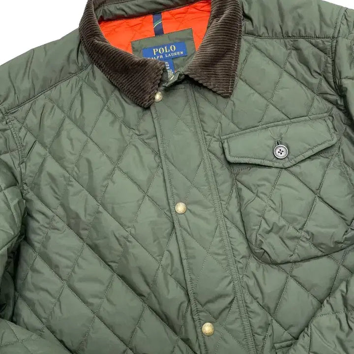 [BUNJANG] Polo Ralph Lauren Quilted Jacket Olive XL / 폴로 랄프로렌 퀼팅 퀼트 자켓 올리브 XL사이즈