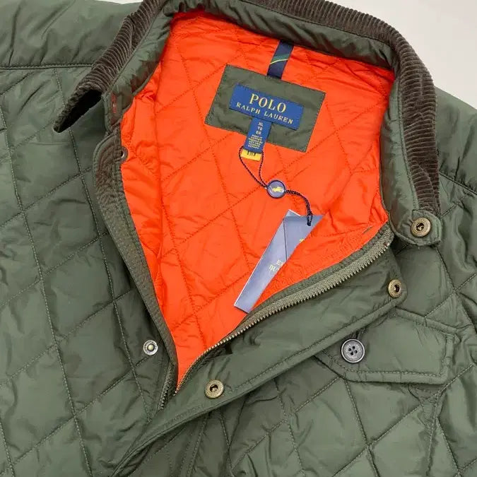 [BUNJANG] Polo Ralph Lauren Quilted Jacket Olive XL / 폴로 랄프로렌 퀼팅 퀼트 자켓 올리브 XL사이즈
