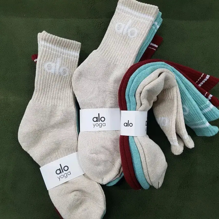 [BUNJANG] ALO Yoga Cushion Socks Set / ALO 요가쿠션양말 세트