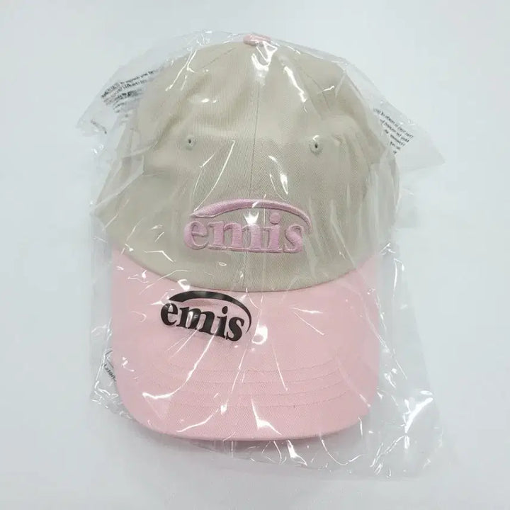 [BUNJANG] Emis Ball Cap Beige/Pink Hat / 이미스 볼캡 모자 베이지/핑크