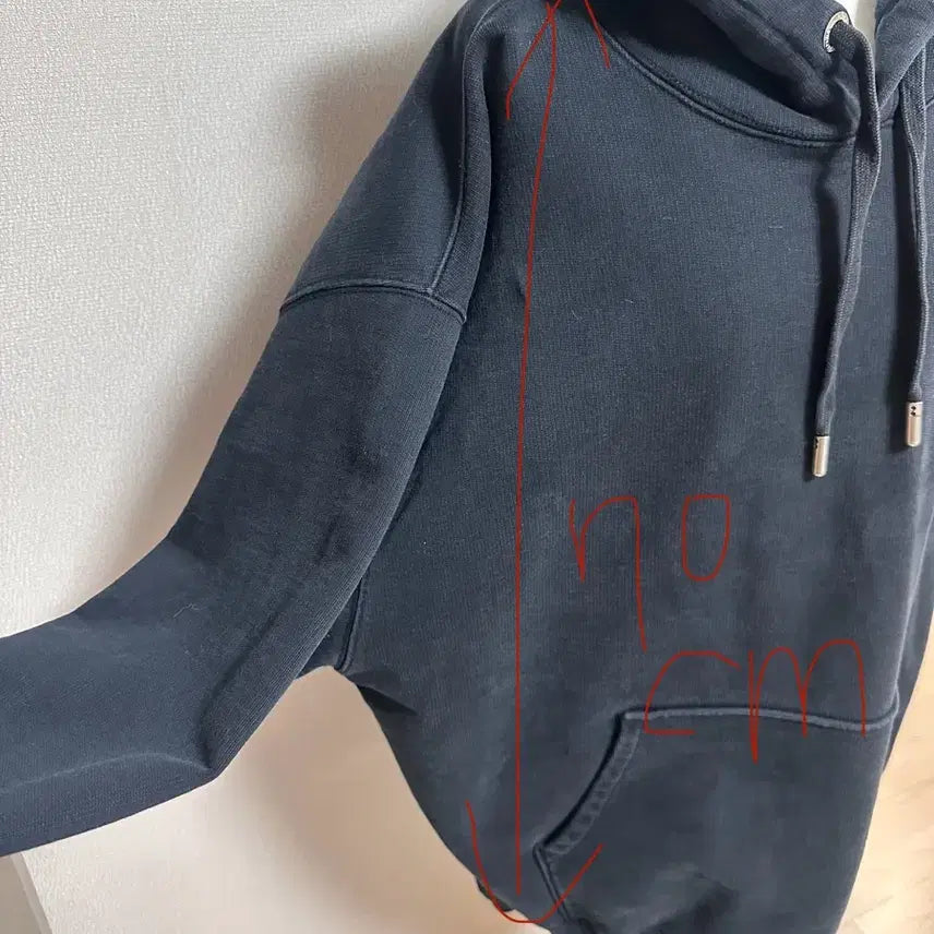 [BUNJANG] AMI Big Logo Hoodie Black XXL / (정품) 아미 빅로고 후드티 블랙 XXL