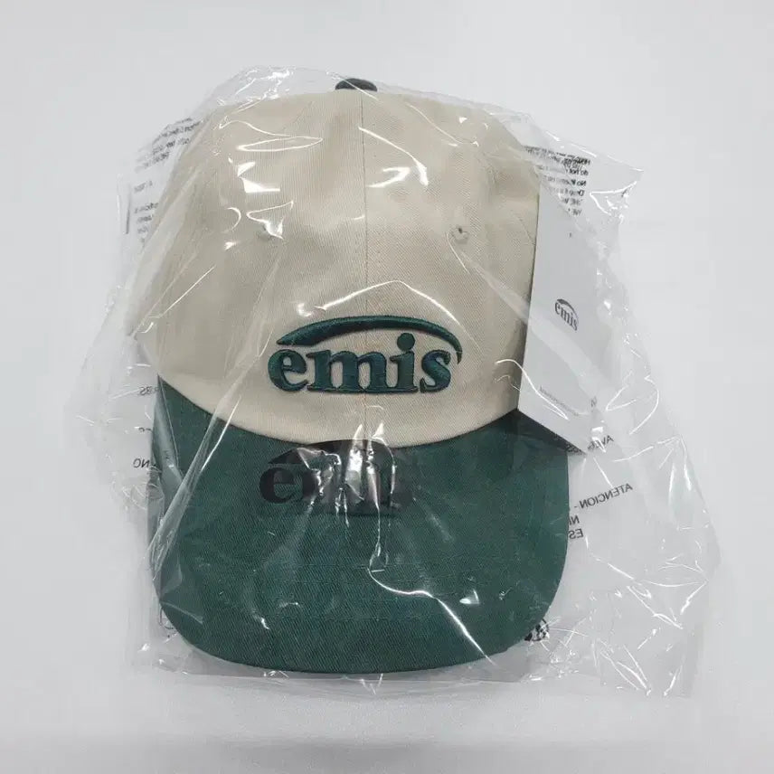 [BUNJANG] Emis Green Two-Tone Ball Cap / 이미스 볼캡 모자 그린투톤