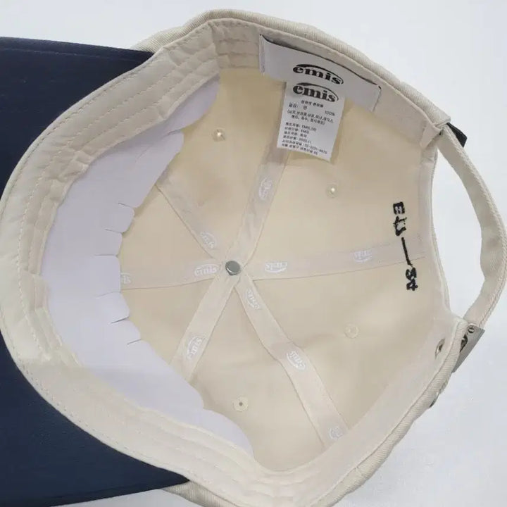 [BUNJANG] Emis Ball Cap Navy Two-tone / 이미스 볼캡 모자 네이비투톤