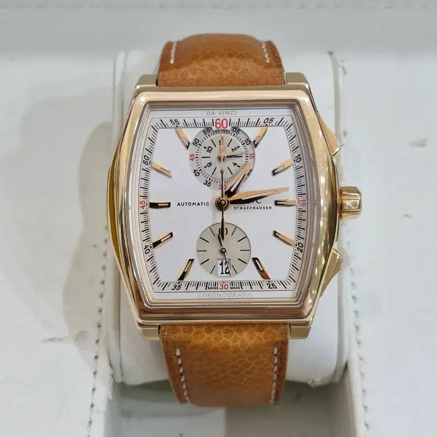 [BUNJANG] IWC Da Vinci Chronograph 18K Rose Gold Watch / IWC 다빈치 크로노그래프 18K 로즈골드 금통