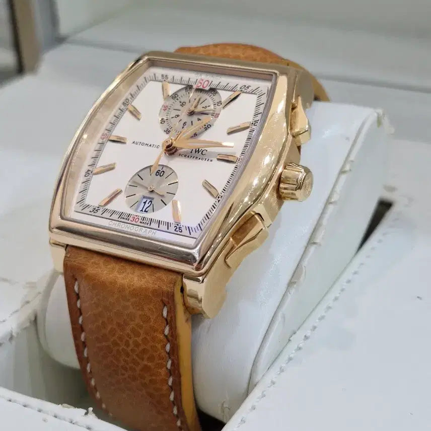 [BUNJANG] IWC Da Vinci Chronograph 18K Rose Gold Watch / IWC 다빈치 크로노그래프 18K 로즈골드 금통
