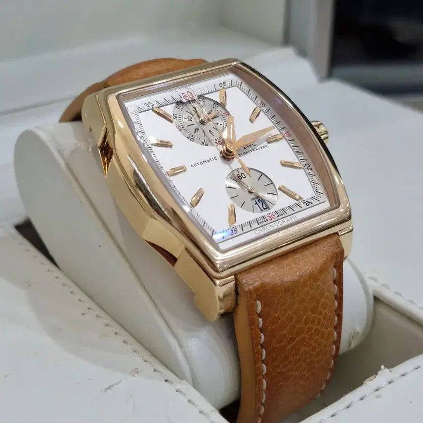 [BUNJANG] IWC Da Vinci Chronograph 18K Rose Gold Watch / IWC 다빈치 크로노그래프 18K 로즈골드 금통
