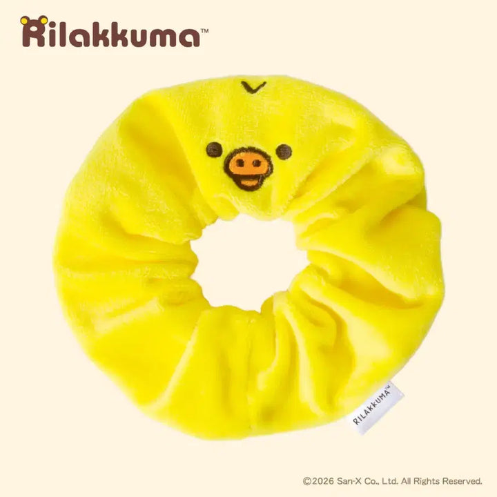 [BUNJANG] Rilakkuma Kiiroitori Scrunchie Hair Tie / 새상품) 키이로이토리 스크런치 곱창밴드 머리끈 리락쿠마 정품