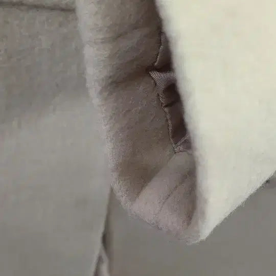 [BUNJANG] Kenneth Lady Ivory Double Button Coat / 케네스레이디 아이보리 더블 버튼 코트