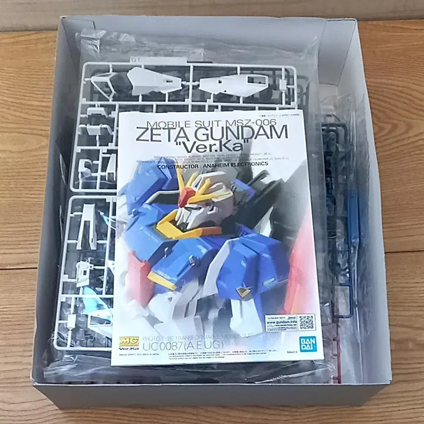 [BUNJANG] MG Zeta Gundam Ver.Ka Model Kit / 반다이 MG 제타 건담 Ver.Ka 미조립 프라모델 ZETA GUNDAM