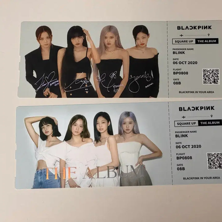 [BUNJANG] BLACKPINK The Album POB Ticket Bundle Set / 블랙핑크 더 앨범 특전 티켓 2종 일괄