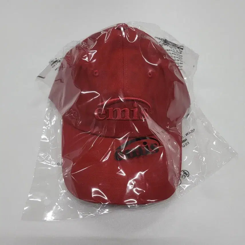 [BUNJANG] emis Ball Cap Red / emis 이미스 볼캡 모자 레드