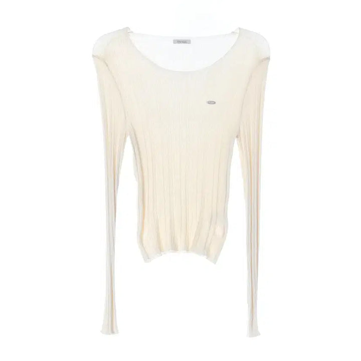 [BUNJANG] AbraMois 25SS Sheer Ribbed Knitted Top / 아비에무아 25SS 시어 립드 니티드 탑 니트