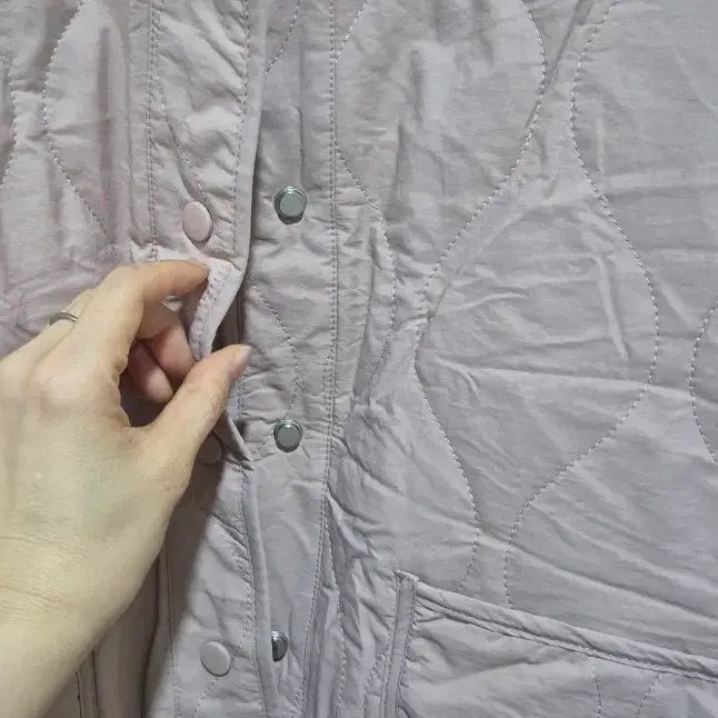 [BUNJANG] Reversible Quilted Fleece Jacket / 핑크 리버시블 퀼팅 누빔 안감 뽀글이 자켓 새상품 ~77반까지