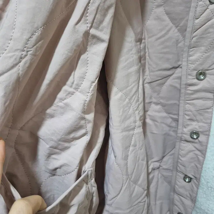 [BUNJANG] Reversible Quilted Fleece Jacket / 핑크 리버시블 퀼팅 누빔 안감 뽀글이 자켓 새상품 ~77반까지