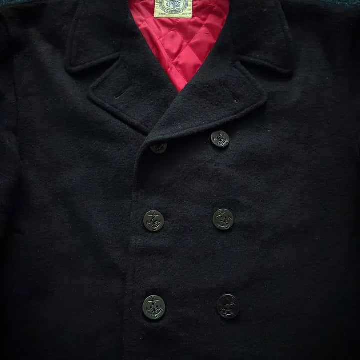 [BUNJANG] J. Press Navy Double Peacoat / 90s J press double Navy Peacoat