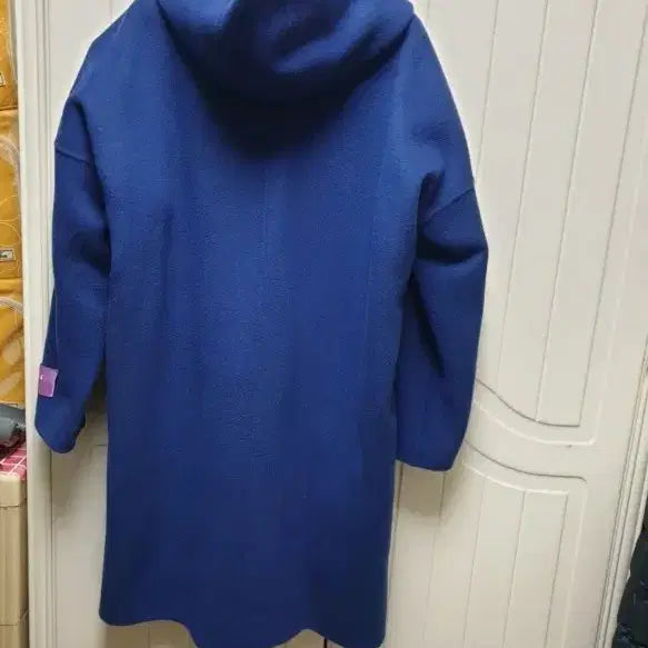 [BUNJANG] LUCY JUDY Navy Blue Hooded Wool Coat / LUCY JUDY 네이비블루 후드 코트