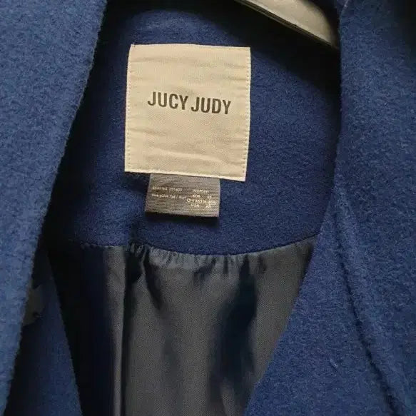 [BUNJANG] LUCY JUDY Navy Blue Hooded Wool Coat / LUCY JUDY 네이비블루 후드 코트