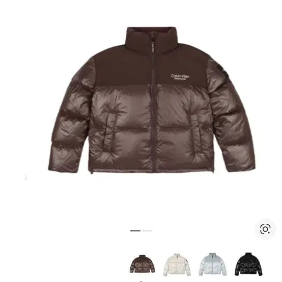 [BUNJANG] Calvin Klein Performance Padded Jacket / 캘빈클라인 퍼포먼스 벌키 패딩 브라운 M