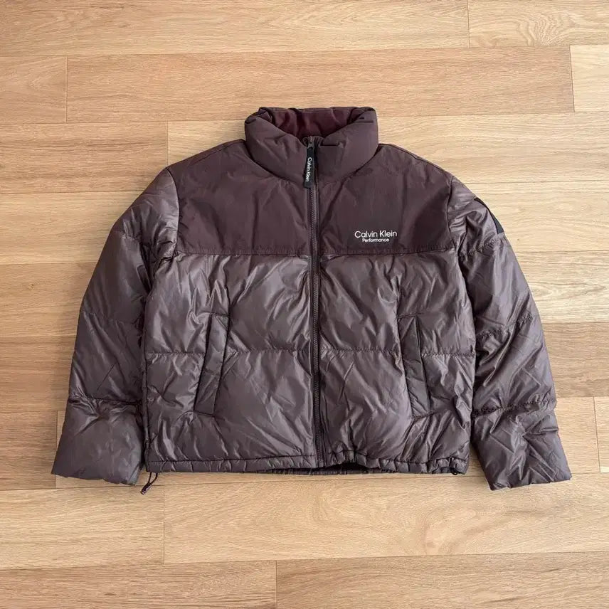 [BUNJANG] Calvin Klein Performance Padded Jacket / 캘빈클라인 퍼포먼스 벌키 패딩 브라운 M