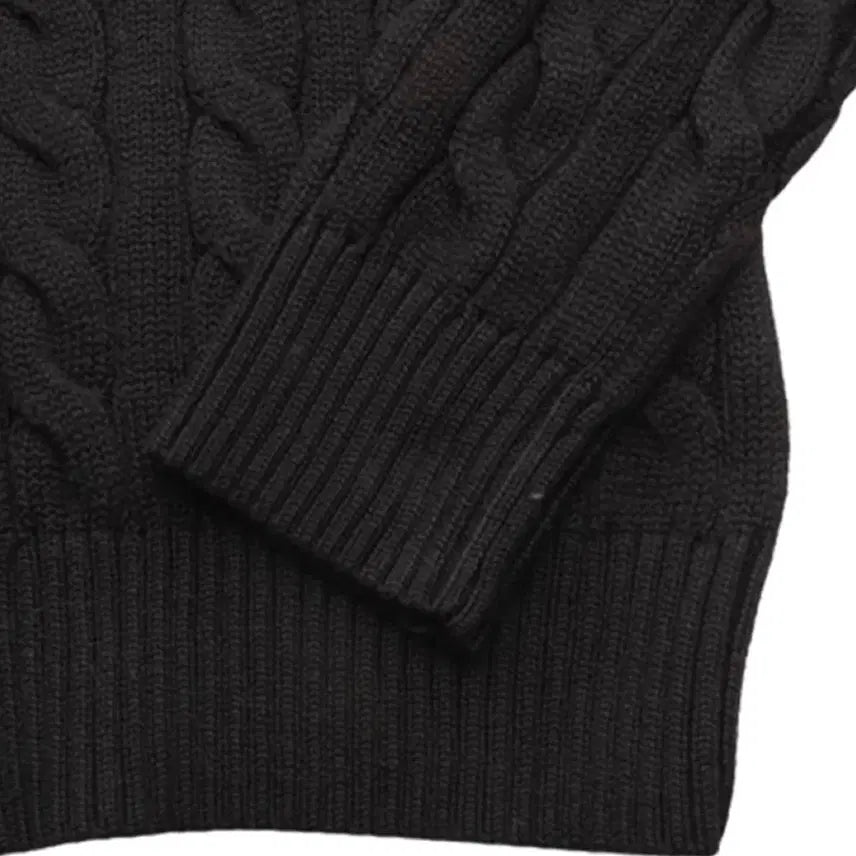 [BUNJANG] Polo Ralph Lauren Cable Knit Sweater / 폴로 랄프로렌 꽈배기니트 블랙/네이비/그레이