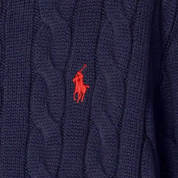 [BUNJANG] Polo Ralph Lauren Cable Knit Sweater / 폴로 랄프로렌 꽈배기니트 블랙/네이비/그레이