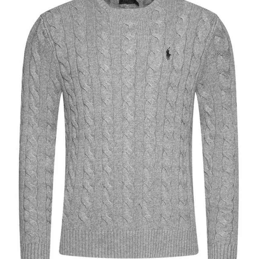 [BUNJANG] Polo Ralph Lauren Cable Knit Sweater / 폴로 랄프로렌 꽈배기니트 블랙/네이비/그레이