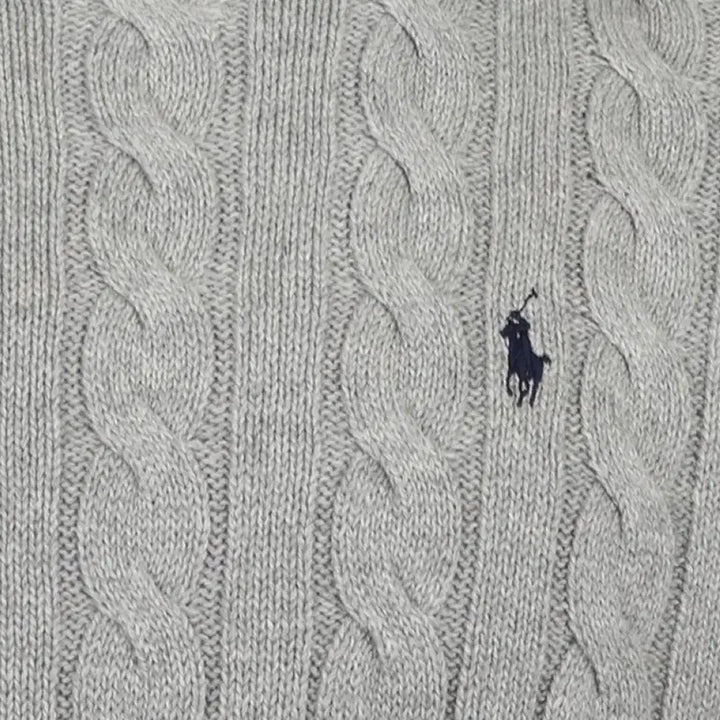 [BUNJANG] Polo Ralph Lauren Cable Knit Sweater / 폴로 랄프로렌 꽈배기니트 블랙/네이비/그레이