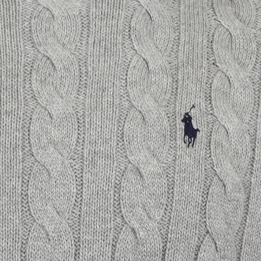 [BUNJANG] Polo Ralph Lauren Cable Knit Sweater / 폴로 랄프로렌 꽈배기니트 블랙/네이비/그레이