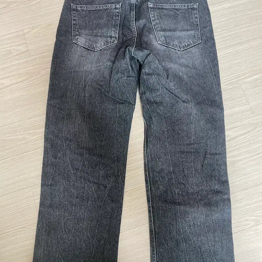 [BUNJANG] Branded Black Denim Pants / 브랜디드 블랙 데님 팬츠