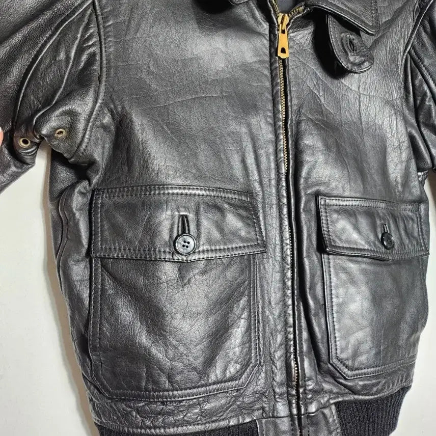 [BUNJANG] A-2 Cow Leather Jacket / A-2 카우레더 자켓