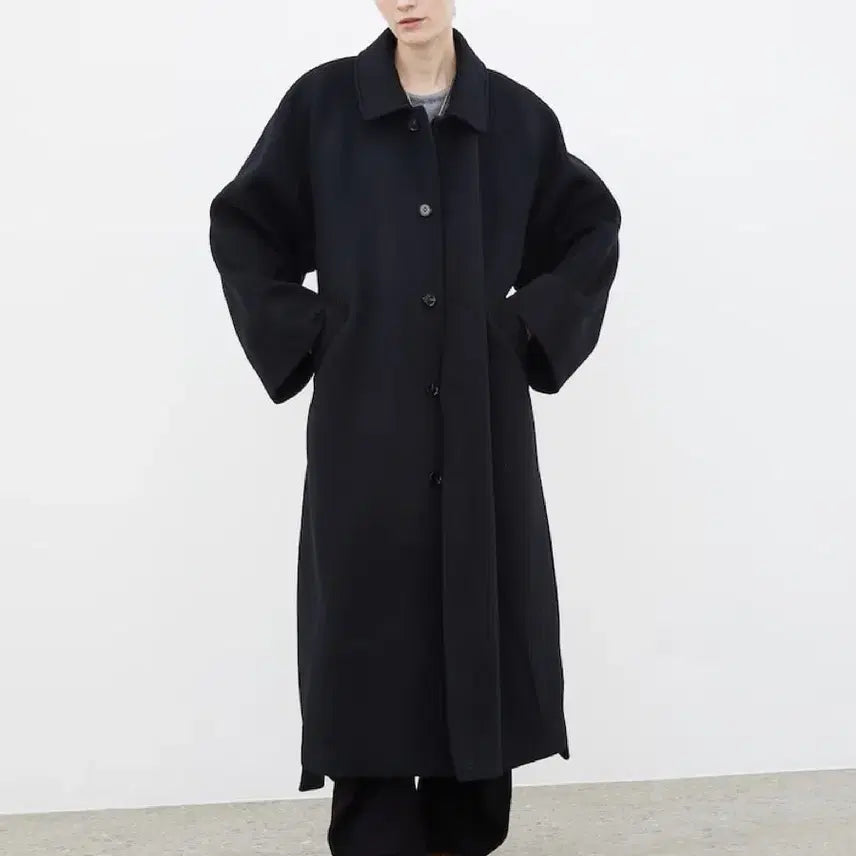 [BUNJANG] Ethos Raglan Coat Black / 에토스 레글런 코트 블랙