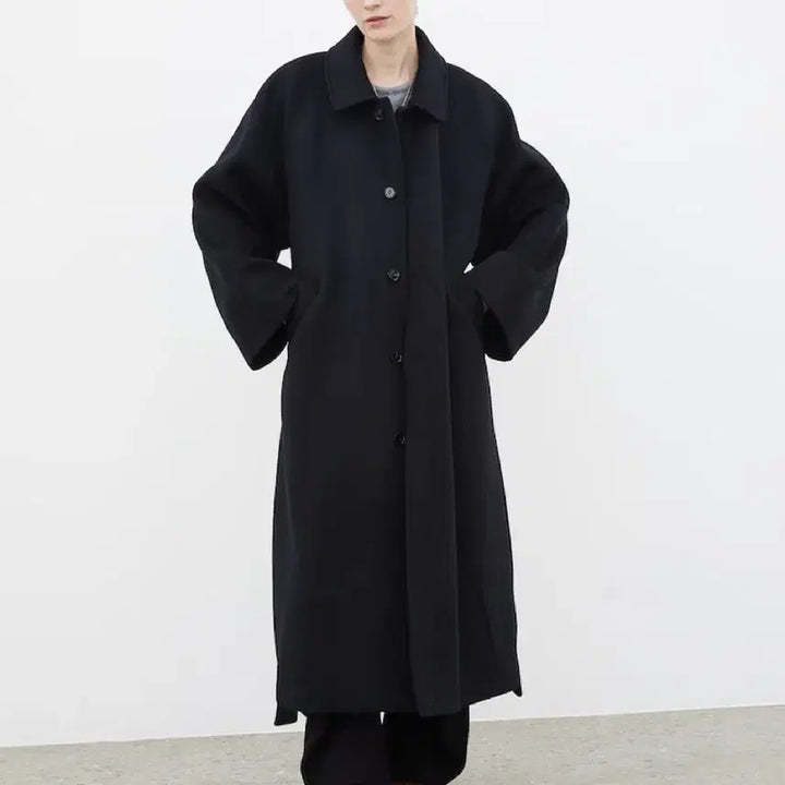 [BUNJANG] Ethos Raglan Coat Black / 에토스 레글런 코트 블랙