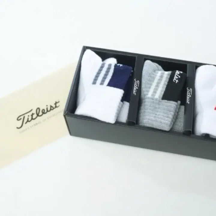 [BUNJANG] Titleist Golf Socks Gift Set / 타이틀리스트 자수로고 골프양말 선물세트
