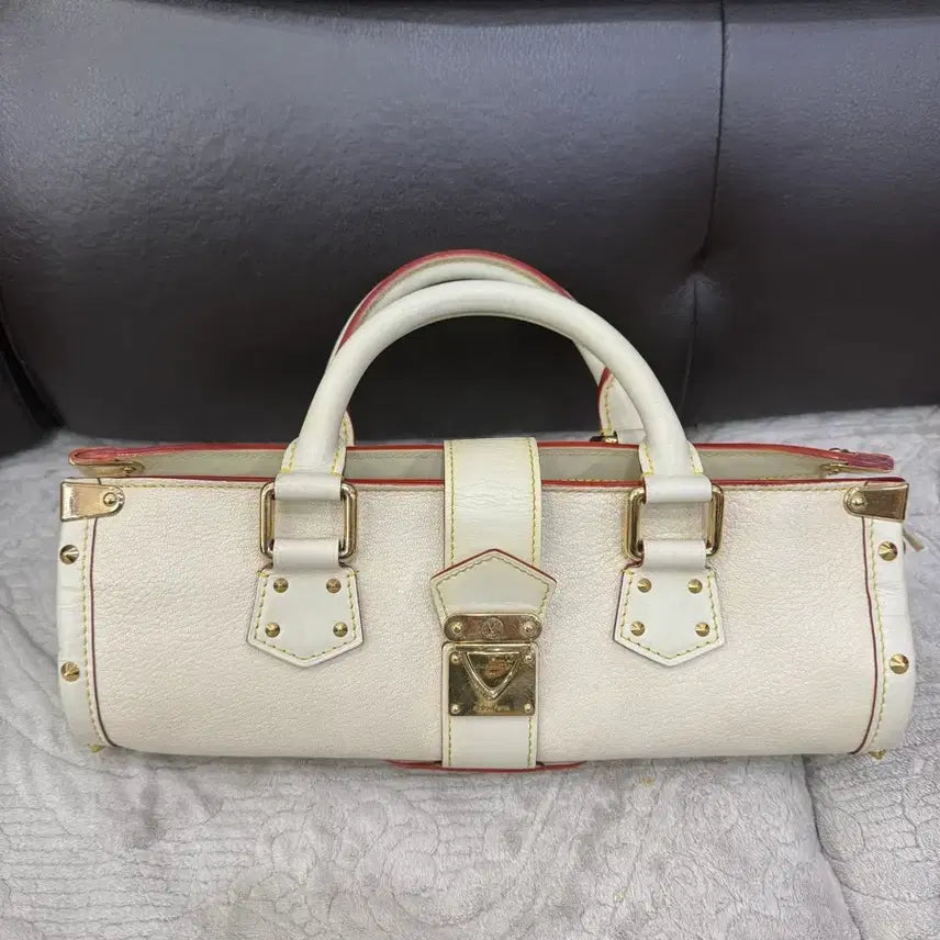 [BUNJANG] Louis Vuitton White Leather Shoulder Bag / 루이비통 화이트 레더 숄더백