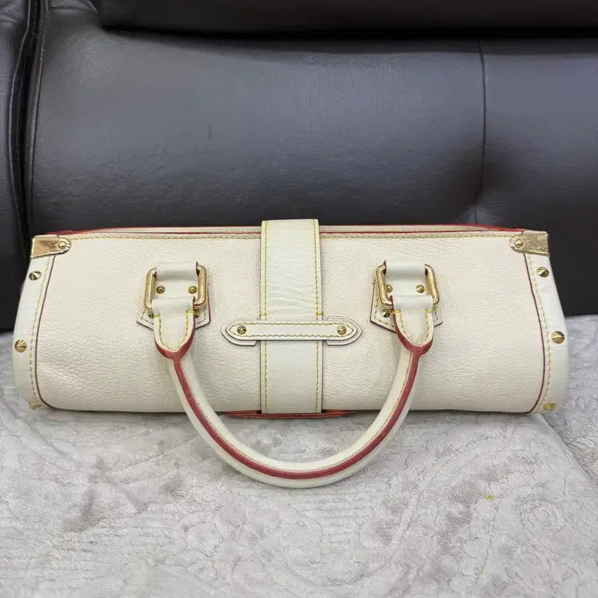 [BUNJANG] Louis Vuitton White Leather Shoulder Bag / 루이비통 화이트 레더 숄더백