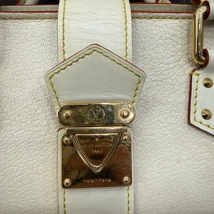 [BUNJANG] Louis Vuitton White Leather Shoulder Bag / 루이비통 화이트 레더 숄더백