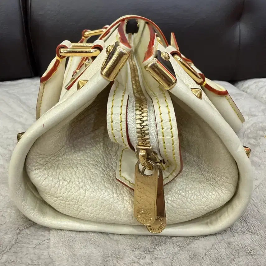 [BUNJANG] Louis Vuitton White Leather Shoulder Bag / 루이비통 화이트 레더 숄더백