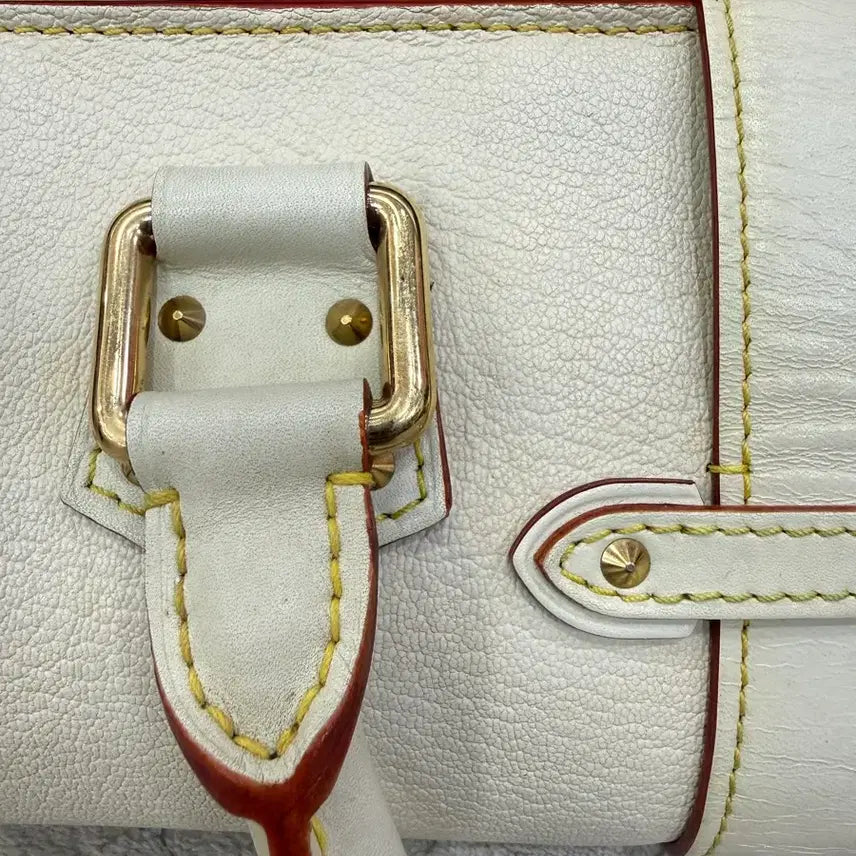 [BUNJANG] Louis Vuitton White Leather Shoulder Bag / 루이비통 화이트 레더 숄더백