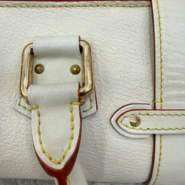 [BUNJANG] Louis Vuitton White Leather Shoulder Bag / 루이비통 화이트 레더 숄더백