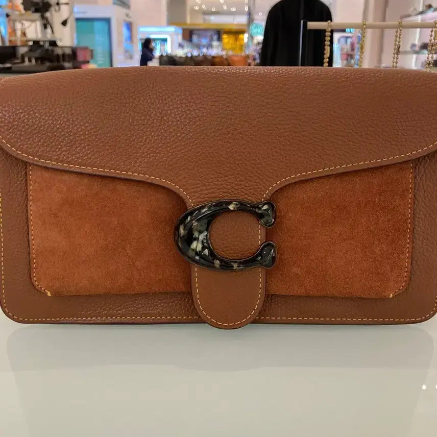 [BUNJANG] Coach Tabby Leather Shoulder Bag Crossbody Brown / 코치 태비 가죽 숄더백 크로스백 브라운 25X14cm 더스트백+종이가방