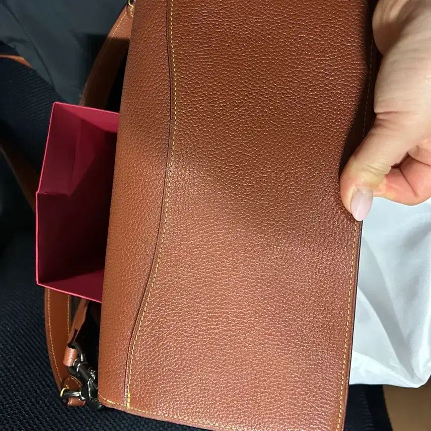 [BUNJANG] Coach Tabby Leather Shoulder Bag Crossbody Brown / 코치 태비 가죽 숄더백 크로스백 브라운 25X14cm 더스트백+종이가방