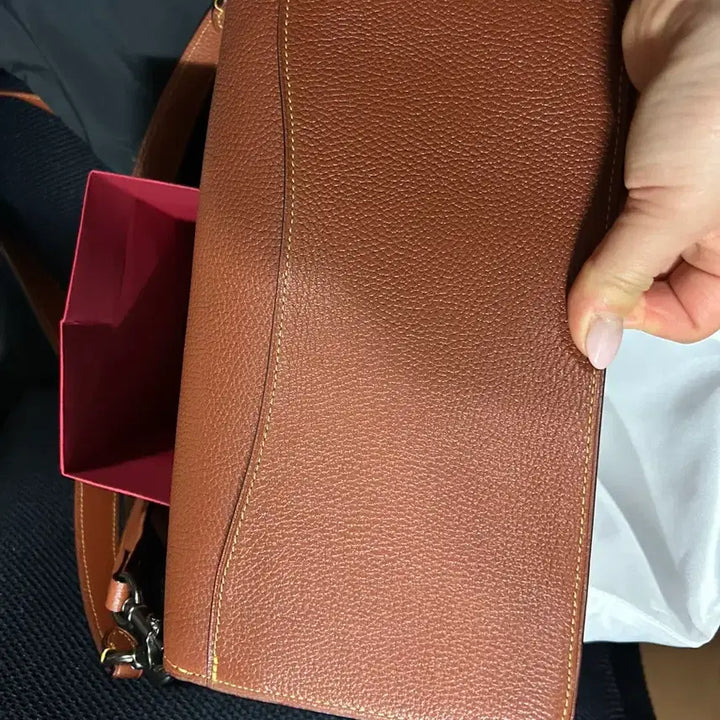 [BUNJANG] Coach Tabby Leather Shoulder Bag Crossbody Brown / 코치 태비 가죽 숄더백 크로스백 브라운 25X14cm 더스트백+종이가방