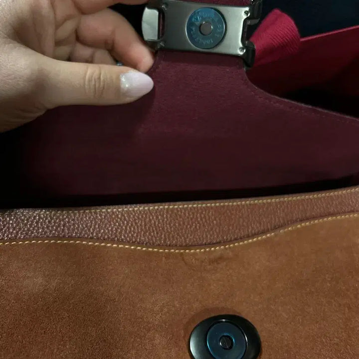 [BUNJANG] Coach Tabby Leather Shoulder Bag Crossbody Brown / 코치 태비 가죽 숄더백 크로스백 브라운 25X14cm 더스트백+종이가방