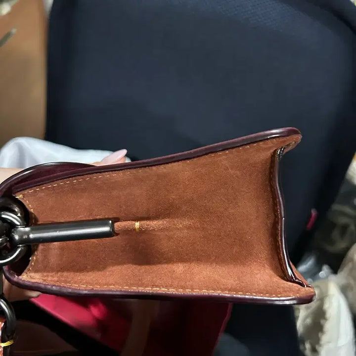 [BUNJANG] Coach Tabby Leather Shoulder Bag Crossbody Brown / 코치 태비 가죽 숄더백 크로스백 브라운 25X14cm 더스트백+종이가방