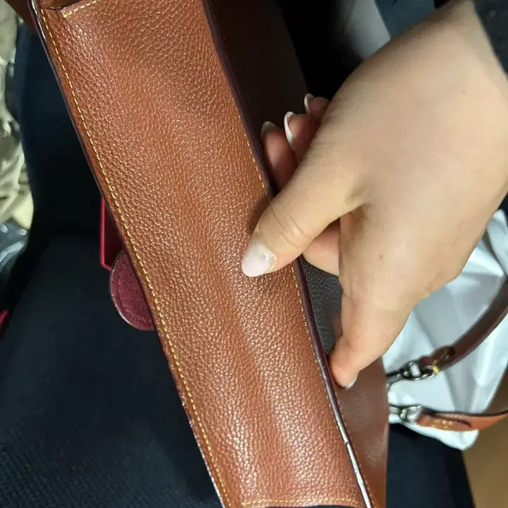 [BUNJANG] Coach Tabby Leather Shoulder Bag Crossbody Brown / 코치 태비 가죽 숄더백 크로스백 브라운 25X14cm 더스트백+종이가방