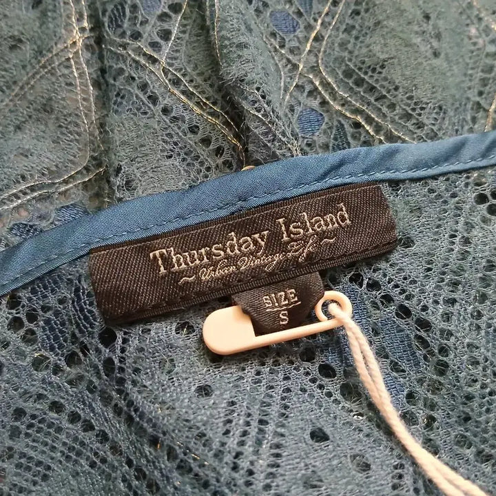 [BUNJANG] Thursday Island Lace Layered Dress / 새상품 써스데이아일랜드 레이스 레이어드원피스 블루(착불)