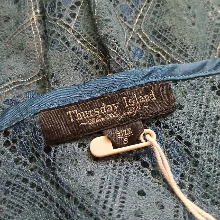 [BUNJANG] Thursday Island Lace Layered Dress / 새상품 써스데이아일랜드 레이스 레이어드원피스 블루(착불)
